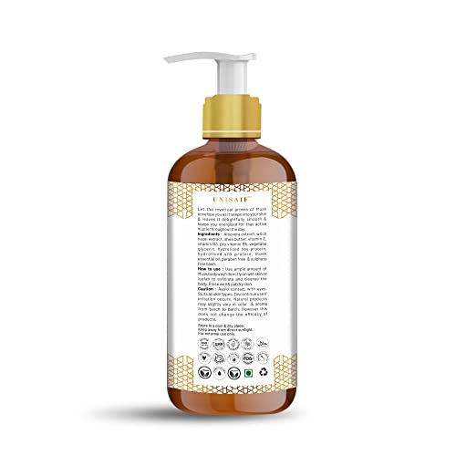 Unisaif Musk Organic Body Wash & Shower Gel Women and men's | Sulphate & Paraben Free| Skin Friendly| Nourishing (300ml)