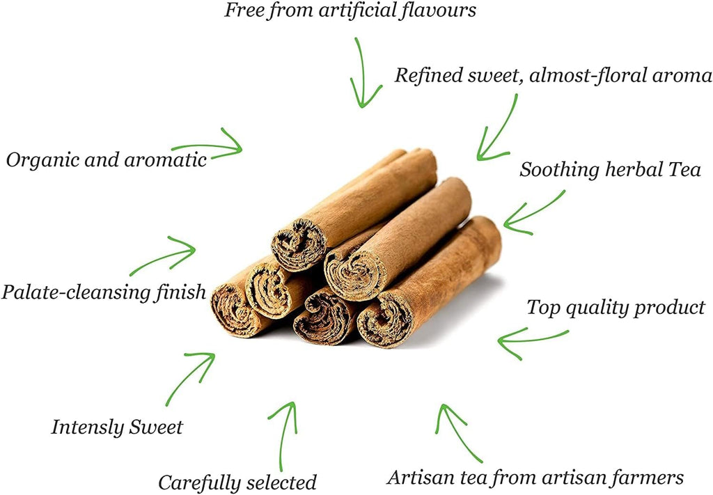 Ceylon Cinnamon Sticks (200G) | Cinnamon Quills | 100% Natural & Pure | Zimt | Cannelle | Canela | Danchini Sticks | Sweet and Aromatic 200G