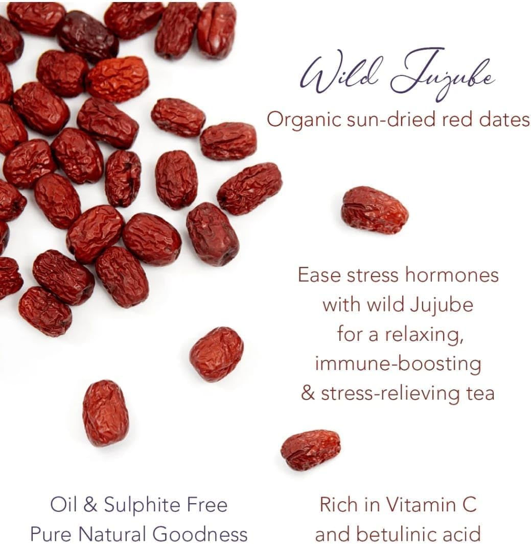 Premium Dried Jujube Red Dates Fruit 1 KG- Great Snack for a Quick and Healthy Boost No Added Sugar, Natural Vegan & Plump Red Dates Good Quality - Pack of 1 KG