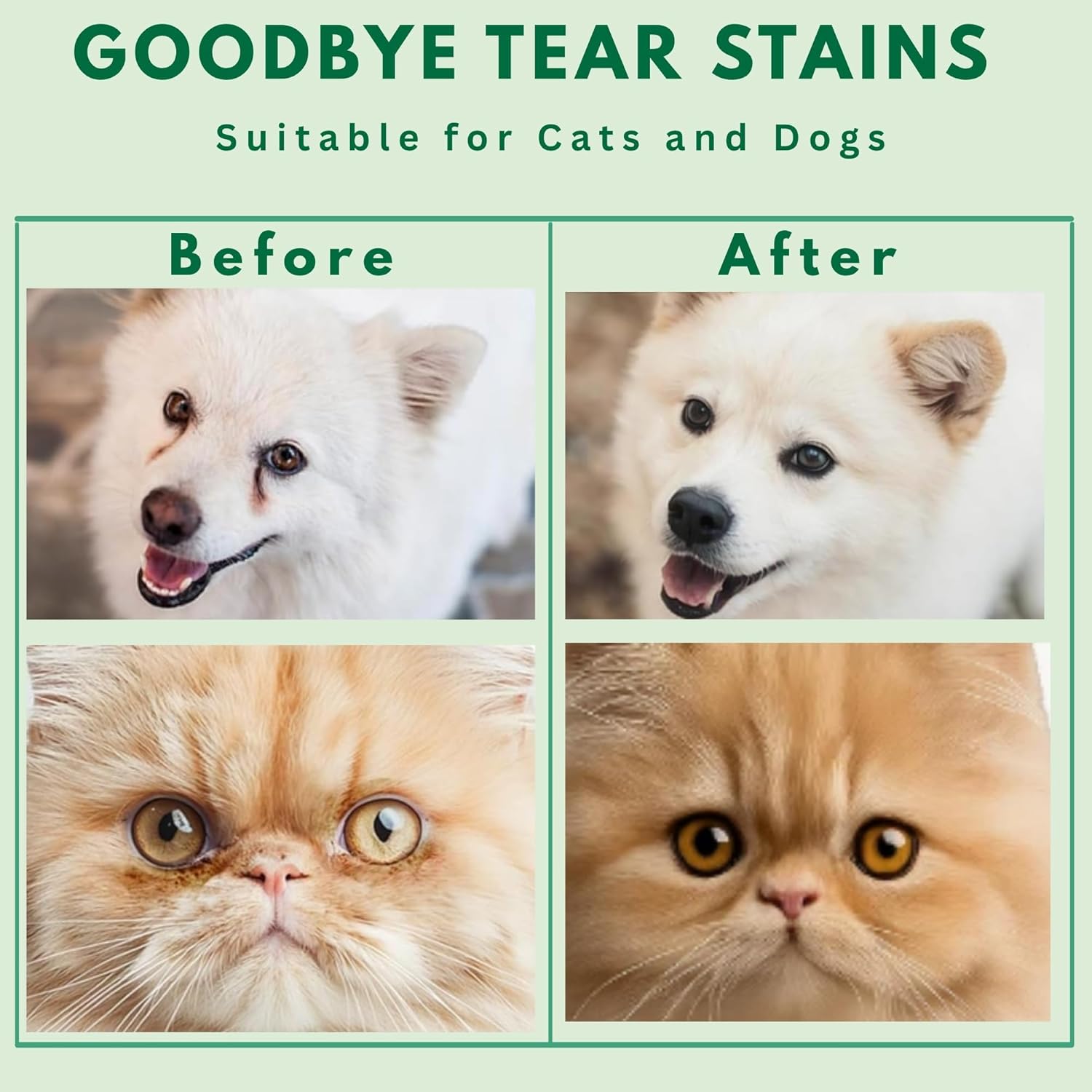 Pet Eye Wipes – 200 Cat & Dog Eye Wipes | Tear Stain Remover for Dogs Eyes | Disposable Pet Eyes Cleaning Pads to Remove Crust & Discharge | Perfect for Pets Daily Grooming Care