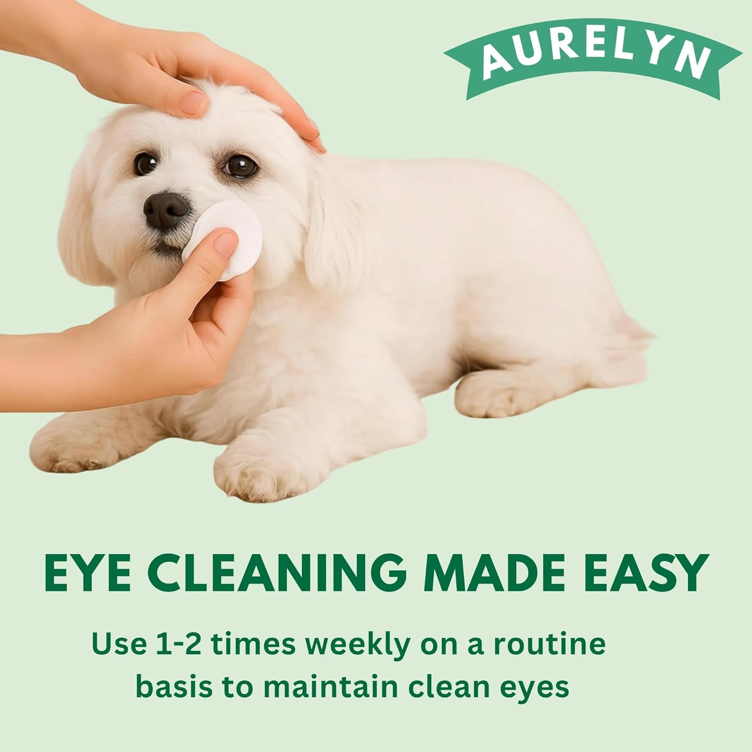 Pet Eye Wipes – 200 Cat & Dog Eye Wipes | Tear Stain Remover for Dogs Eyes | Disposable Pet Eyes Cleaning Pads to Remove Crust & Discharge | Perfect for Pets Daily Grooming Care